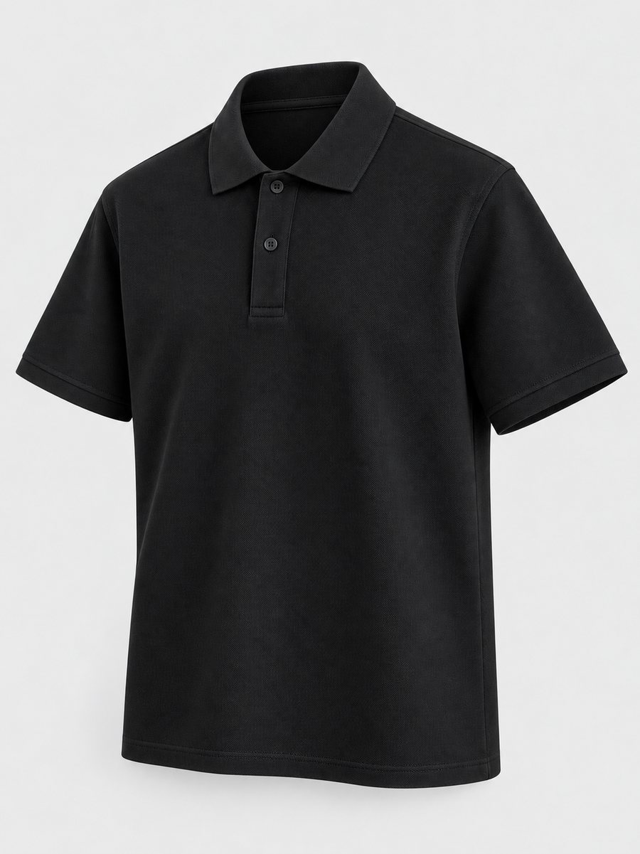 Polo đen nhìn nghiêng